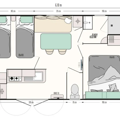 mobilhome riviera plan